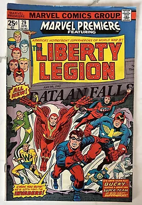 Buy Marvel Premiere #29 Liberty Legion First Team Appearance (1976, Marvel) • 3.94£