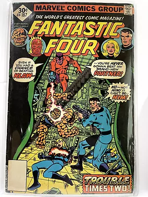 Buy FANTASTIC FOUR #187 (1977) Agatha Harkness, Klaw, Molecule Man, Len Wein • 3.90£