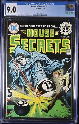 Buy House Of Secrets #127 CGC 9.0 DC 1975 Skull Cover • 140.74£