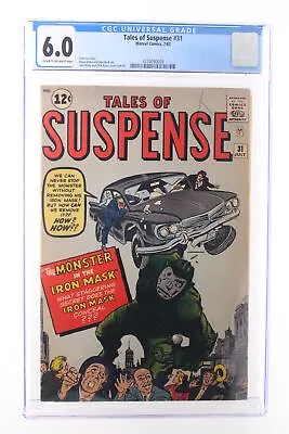 Buy Tales Of Suspense #31 - Marvel Comics 1962 CGC 6.0 Stan Lee Story • 631.70£
