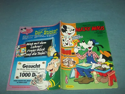 Buy Micky Mouse Comic Book Booklet No.6 From 2.2.1985 + Sticker • 12.79£