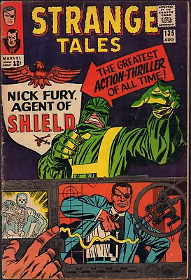 Buy Strange Tales #135 - 1st App Of Nick Fury Agent Of S.H.E.I.L.D. (3.5 / 4.0) 1965 • 158.02£