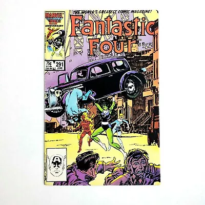 Buy Fantastic Four #291 June 1986 Marvel Comic Book She-Hulk Action Comics 1 Homage • 5.04£