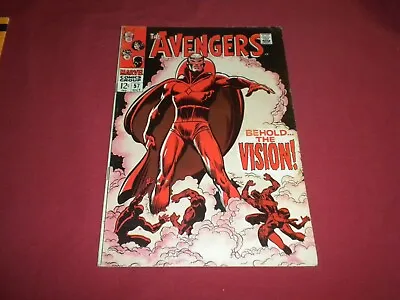 Buy BX6 Avengers #57 Marvel 1968 Comic 6.0 Silver Age 1ST VISION! SEE STORE! • 300.50£