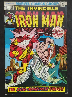 Buy Iron Man #54 (1973)    1st Appearance Of Moondragon     KEY • 78.27£