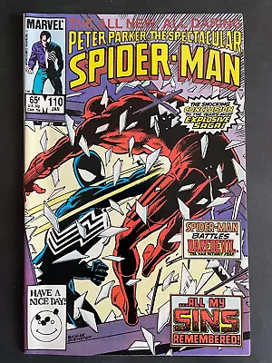 Buy Peter Parker The Spectacular Spider-Man #110 Marvel 1986 Comics • 5.16£