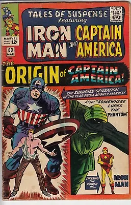 Buy Tales Of Suspense 63 - 1965 - Origin Of Captain America - Fine + • 89.99£