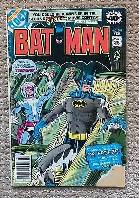 Buy Batman #308 Newsstand Mr Freeze - 1st Tiffany Fox - 1979 - GD/VG DC Comics • 7.13£