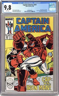 Buy Captain America #341 CGC 9.8 1988 3858936016 • 205.56£