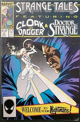 Buy Marvel Strange Tales V2 #4 1987, Doctor Strange, Cloak & Dagger VFN- • 3£