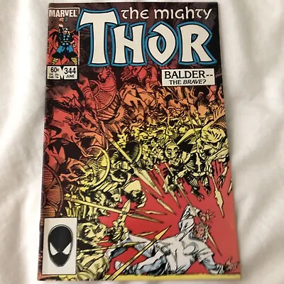 Buy THE MIGHTY THOR 344 Marvel Comic 1st Malekith The Accursed Simonson • 6.62£