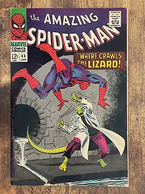 Buy Amazing Spider-Man #44 - STUNNING HIGH GRADE - 2nd App Lizard - Marvel 1967 • 46.07£