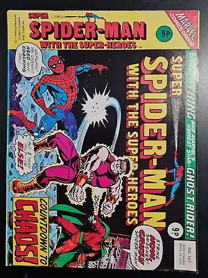 Buy Super Spider-man With The Super-heroes #167 Marvel Uk Weekly 1976 X-men • 4.95£