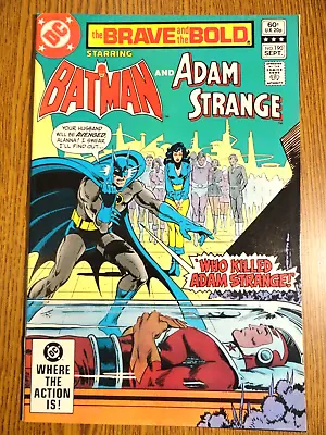 Buy Brave & The Bold #190 Aparo Cover VF Batman Adam Strange Adventures 1st Print DC • 8.22£