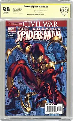 Buy Amazing Spider-Man #529 Garney Variant 1st Printing CBCS 9.8 SS Reinhold 2006 • 173.27£