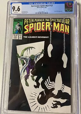 Buy Spectacular Spider-Man 127  (1987) Classic Milgrom Negative Space CGC 9.6 Marvel • 64.24£