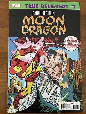 Buy Invincible Iron Man #54 Reprint Marvel Comics True Believers #1 Moon Dragon 2020 • 3.68£