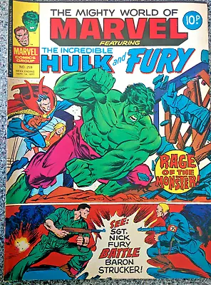 Buy The Incredible Hulk And Fury  #259 Dated 1977 - Marvel British Comic • 1.25£