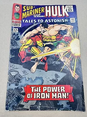 Buy Tales To Astonish #82 Sub-Mariner And The Hulk! Iron Man! Marvel 1966 • 15.80£