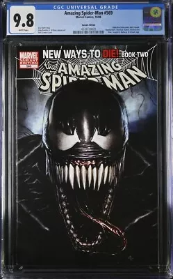 Buy Amazing Spider-man #569 Cgc 9.8 Eddie Brock Becomes Anti-venom Variant Cover 009 • 123.92£