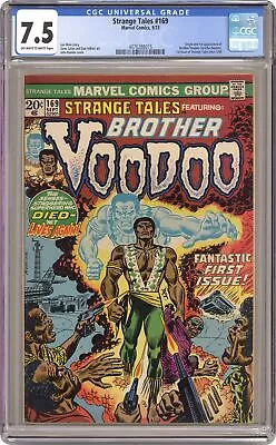 Buy Strange Tales #169 CGC 7.5 1973 4076288015 Origin & First Brother Voodoo Story • 277.48£