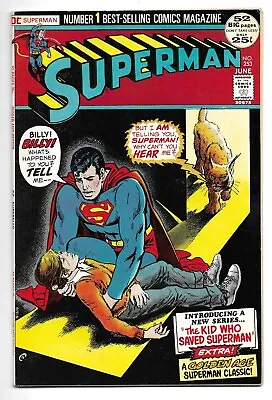 Buy Superman #253 1972 Nm- High Grade Dc Bronze - Neal Adams Cover, 1st Billy Anders • 39.94£
