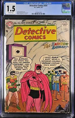Buy Detective Comics #241 - D.C. Comics 1957 CGC 1.5 Edmond Hamilton Story • 280.30£