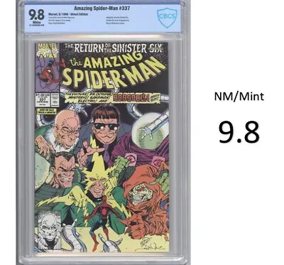 Buy Amazing Spider-Man 337 - Key & 1st Team App. Of Sinister Six -CBCS 9.8 -New Slab • 197.04£