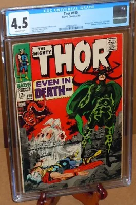 Buy Thor #150 CGC 4.5 Marvel Comics 1968 🔑 Wrecker, Hela And Destroyer App. • 62.43£