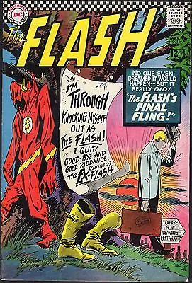 Buy The Flash # 159-1966- The Flash's Final Fling! -i Quit! Good-bye-the Ex-flash! • 25.57£
