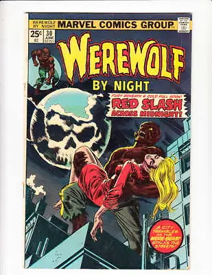 Buy 1975 Werewolf By Night 30, 34, 36, 39, 40 VF- 7.5 AVG LOT • 70.36£