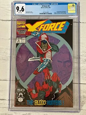 Buy X-Force #2  CGC 9.6  2nd DEADPOOL Appearance + 1st Weapon X. • 36.10£