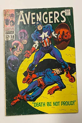 Buy Avengers  # 56 1968 “death Be Not Proud”  Death Of Bucky Barnes Free Shipping! • 18.18£