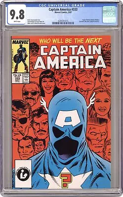 Buy Captain America #333D CGC 9.8 1987 4294351015 • 94.87£