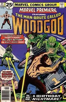 Buy Marvel Premiere (1972) #  31 (5.0-VGF) Woodgod, Staple Detached 1976 • 6.75£
