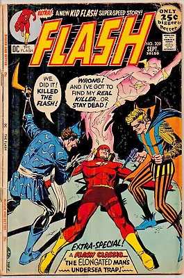 Buy  FLASH  Vol 1 No 209 1971 Giordano Cover  Beyond The Speed Of Light  DC G-VG 3.0 • 6.99£