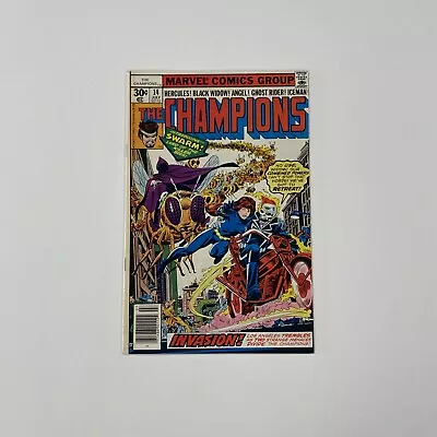 Buy Marvel The Champions #14 1977 VF 1st Appearance Of Swarm Cent Copy • 25£