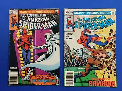 Buy Vintage Marvel Comics Amazing Spider-Man #220 & #221 Newsstand Editions • 8.03£