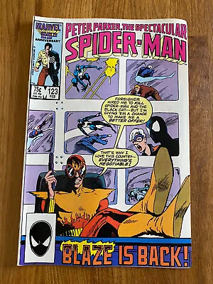 Buy Peter Parker The Spectacular Spider-man #123 - Marvel Comics - 1986 • 3.25£
