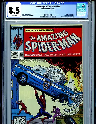 Buy Amazing Spiderman #306 CGC 8.5  Todd McFarlane Marvel 1989 K66 • 86.92£