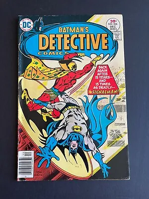 Buy Detective Comics #466 - 1st Modern Appearance Of Signalman (DC, 1976) VG/Fine • 5.81£