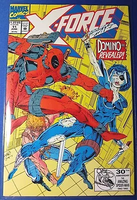 Buy Marvel X-Force #11 KEY Issue 1st App Real Domino Revealed Deadpool 1992 NM  • 7.91£