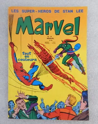 Buy Vintage FRENCH PRINTING 1971 Marvel Comics Book No 12 Spider Man Fantastic Four • 19.91£