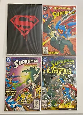 Buy Death Superman 75 Plus 74 684 497 Comic Lot Death Superman 4 Comics • 21.52£
