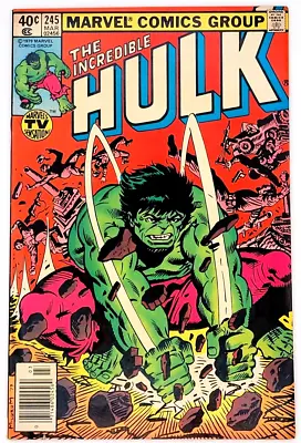 Buy Incredible Hulk #245 (1980) / Vf / Newsstand / 1st Super Android • 15.82£