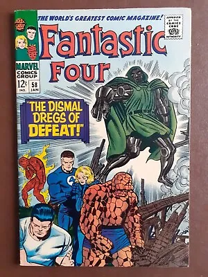 Buy Fantastic Four # 58    Cents    Vfn-  (7.5)      Dr Doom     Last Attempt... • 59.99£