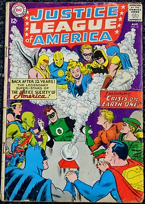 Buy DC Comics JUSTICE LEAGUE OF AMERICA #21 (GD) - JLA Meets Justice Society • 39.53£