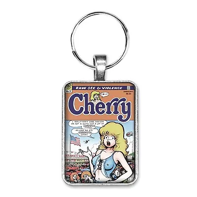 Buy Cherry #3 Cover Pendant With Key Ring And Necklace Comic Book Jewelry Poptart • 12.30£
