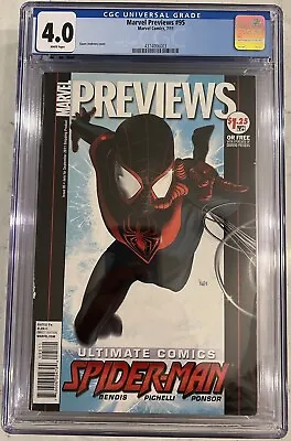 Buy Marvel Previews #95 CGC 4.0  1st Miles Morales Cover Preview Comic 2011 • 175.89£