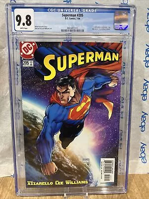 Buy SUPERMAN #205 Michael Turner Variant CGC 9.8 NM/Mint 2004 204 DC Comics • 79.85£
